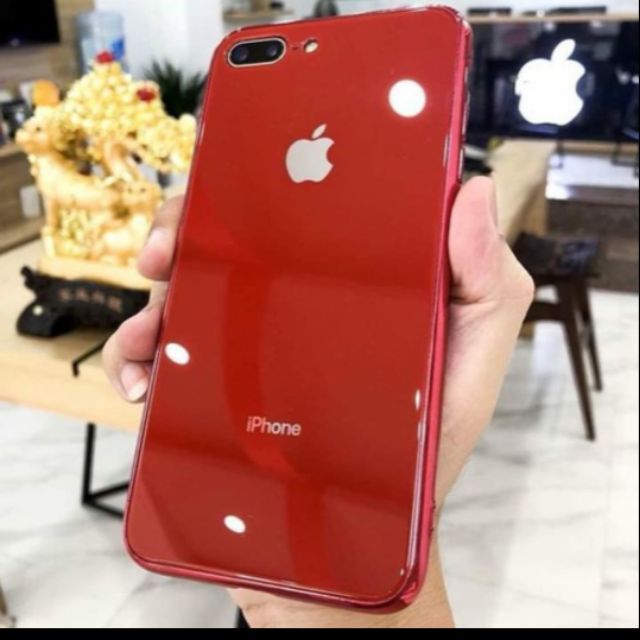 Ốp Lưng Kính Viền Dẻo Iphone 7 Plus/8Plus ( Lưng Kính Tráng Gương)