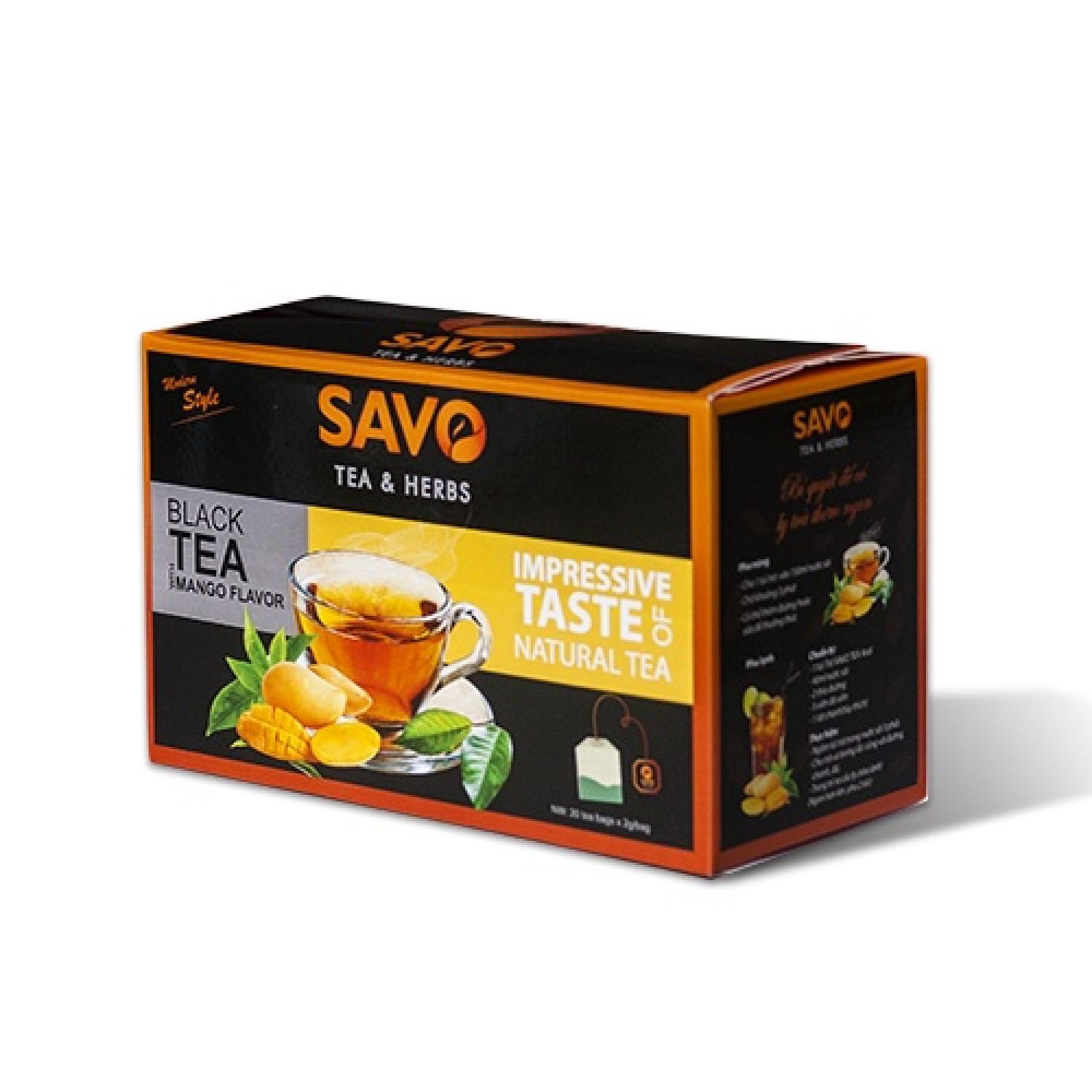 Trà xoài túi lọc SAVO (25 gói x 2g)