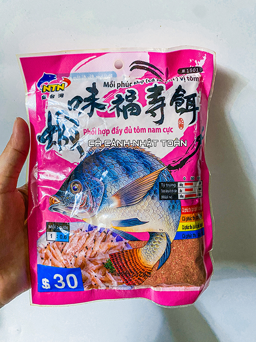 "hoàn tiền đến 10%" mồi cám câu cá ntn rô phi tôm 1501 135g