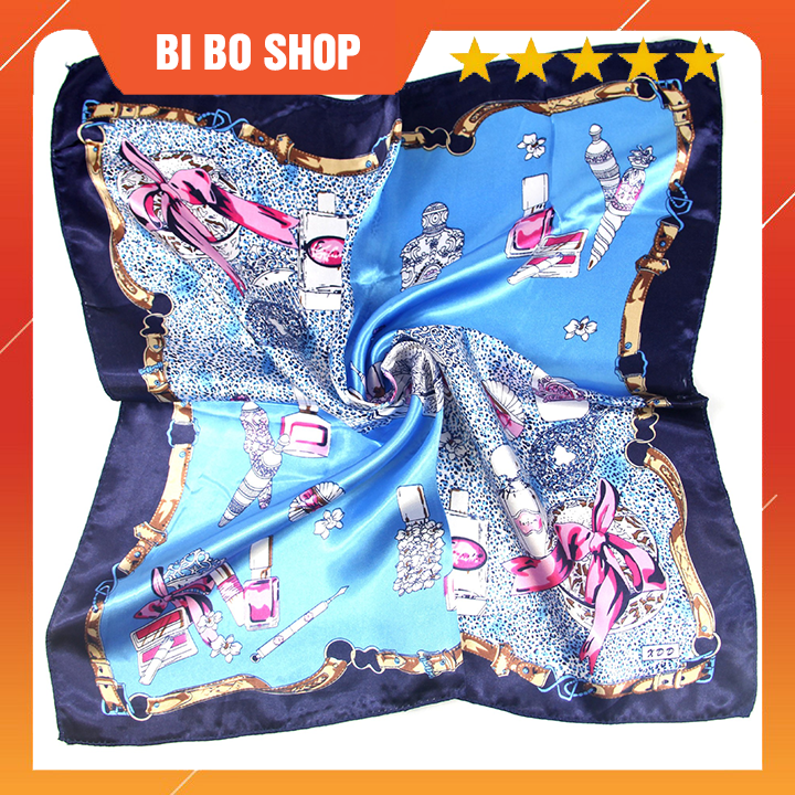 Khăn Turban Vuông Lụa Satin Thời Trang Size 50x50cm