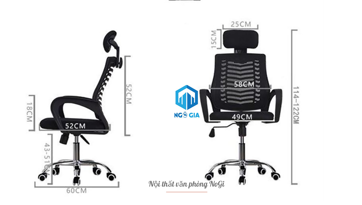 GHẾ XOAY Nhân viên NOGIGX11