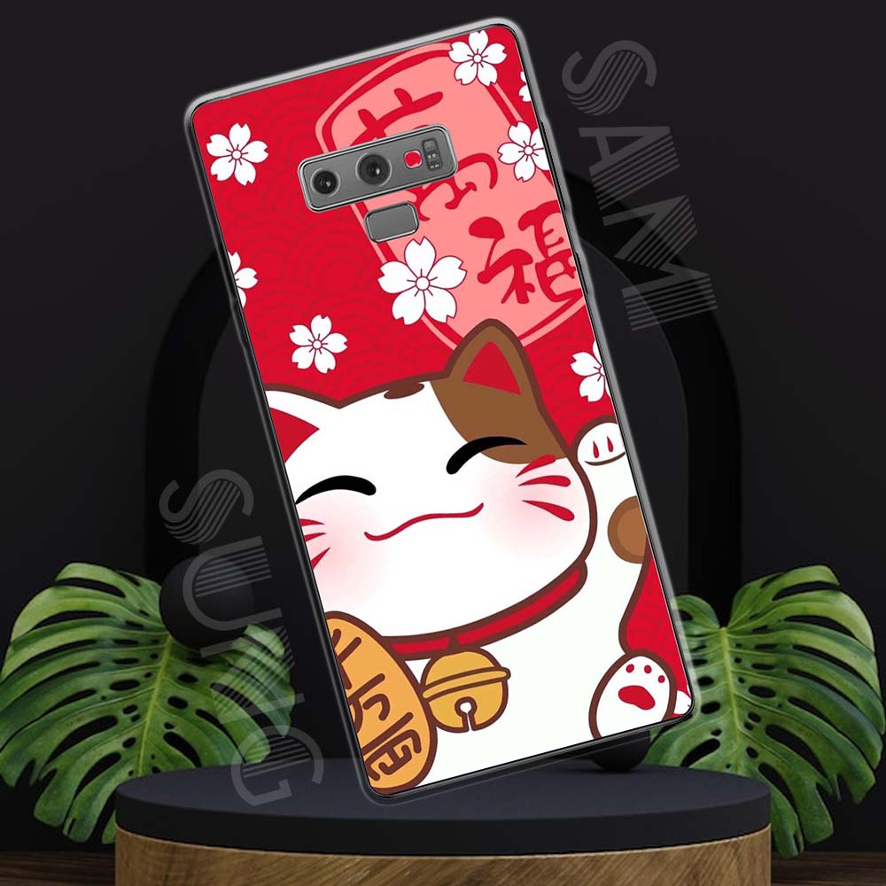 Ốp lưng Samsung Note 9 mẫu BST Mèo may mắn TPU