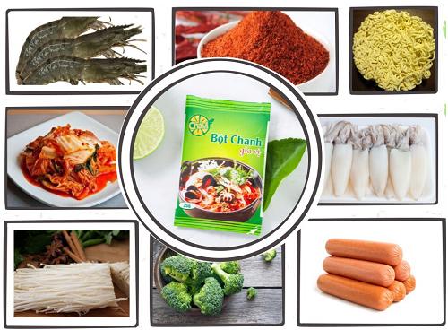 Bột chanh gia vị Chavi túi 400gr (Chavi lime powder) (lemon powder/lime powder)