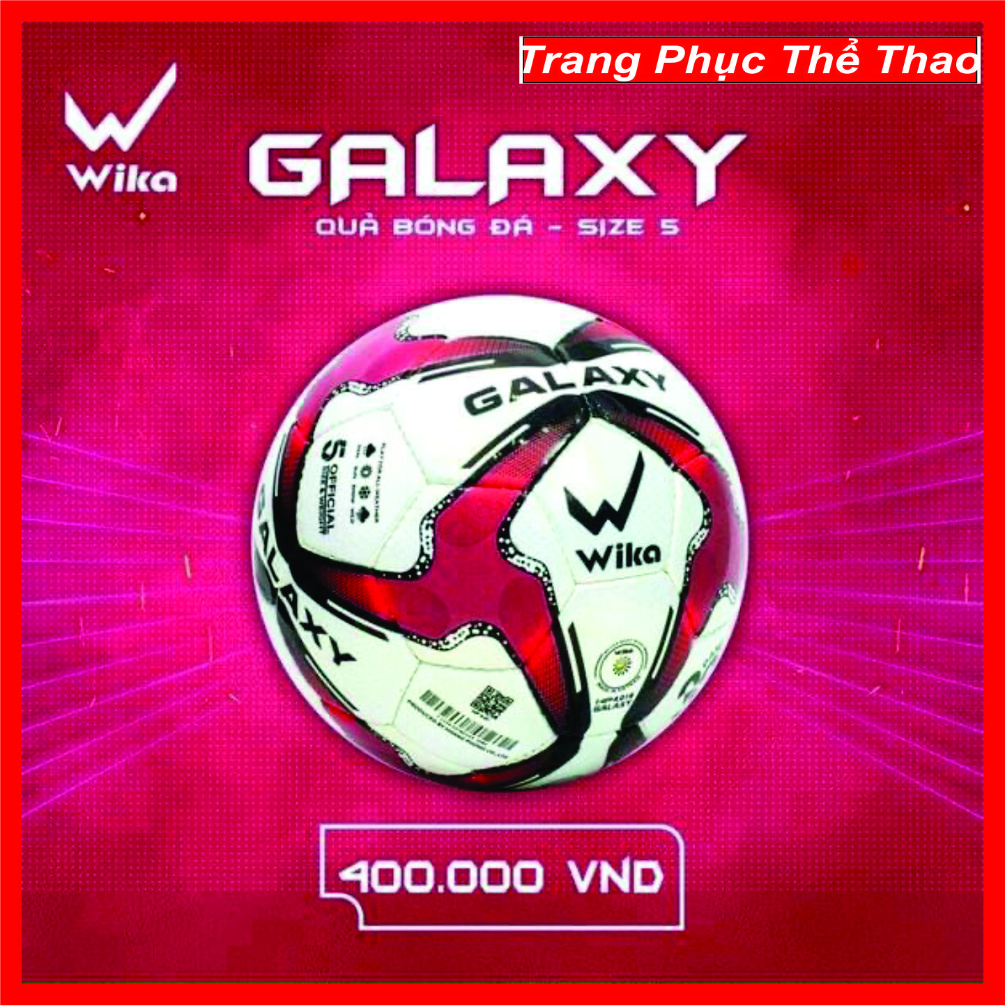 Quả Bóng Đá Wika Galaxy -  Chính Hãng - Size 5