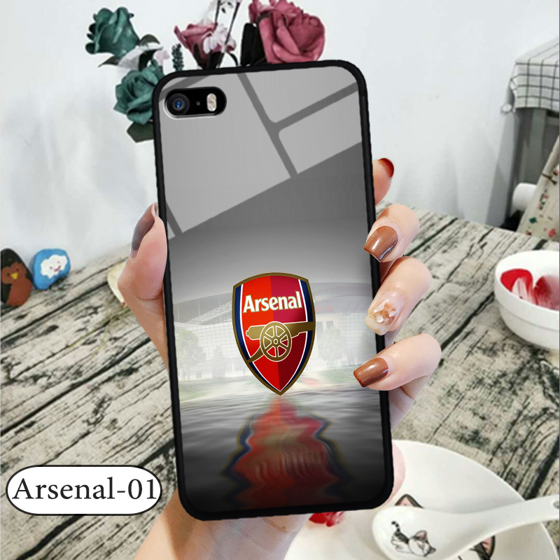 Ốp kính 3d iphone 5 - in biểu tượng đội bóng