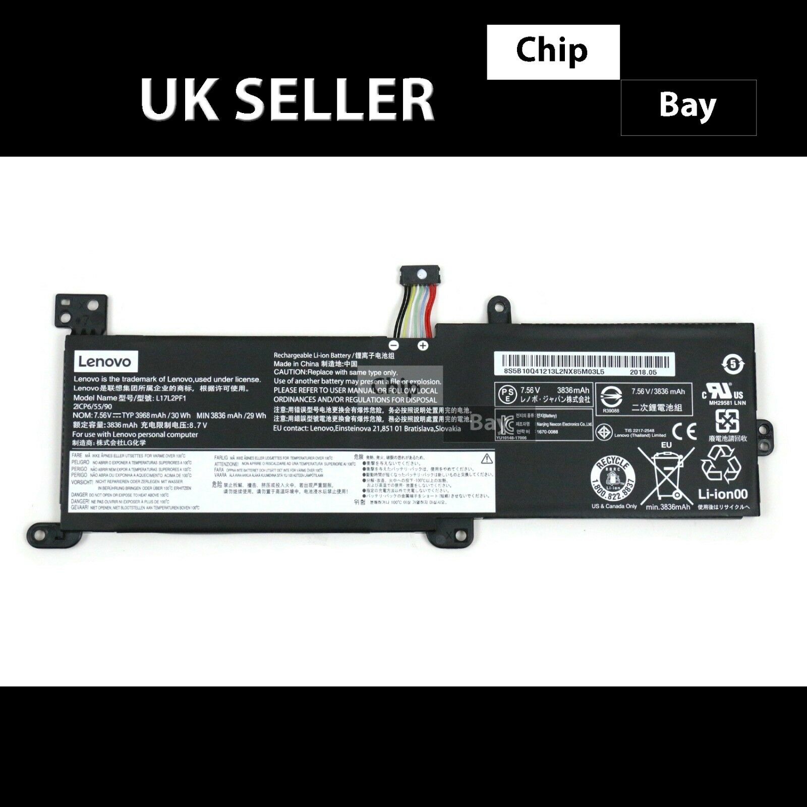 🌺🌺Pin Lenovo IdeaPad  L17L2PF1 S145-15IWL 5B10Q41213 71253 L16M2PB2 L16S2PB1 L17M2PB7"