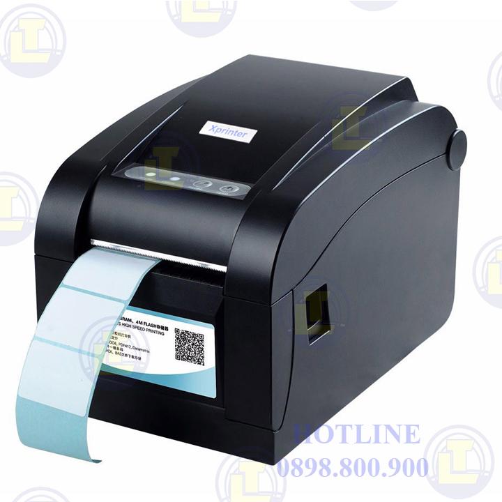 Máy in tem nhiệt trực tiếp XPrinter XP-350B khổ 80mm