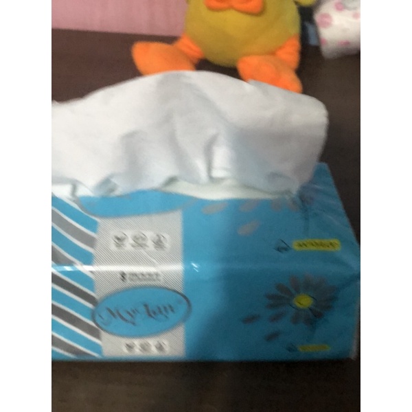 Giấy ăn rút MyLan hoa cúc siêu mềm (400tờ/4lớp/1gói)