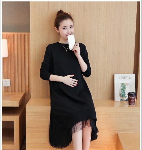 Đầm bầu công sở có dây kéo cho con ti