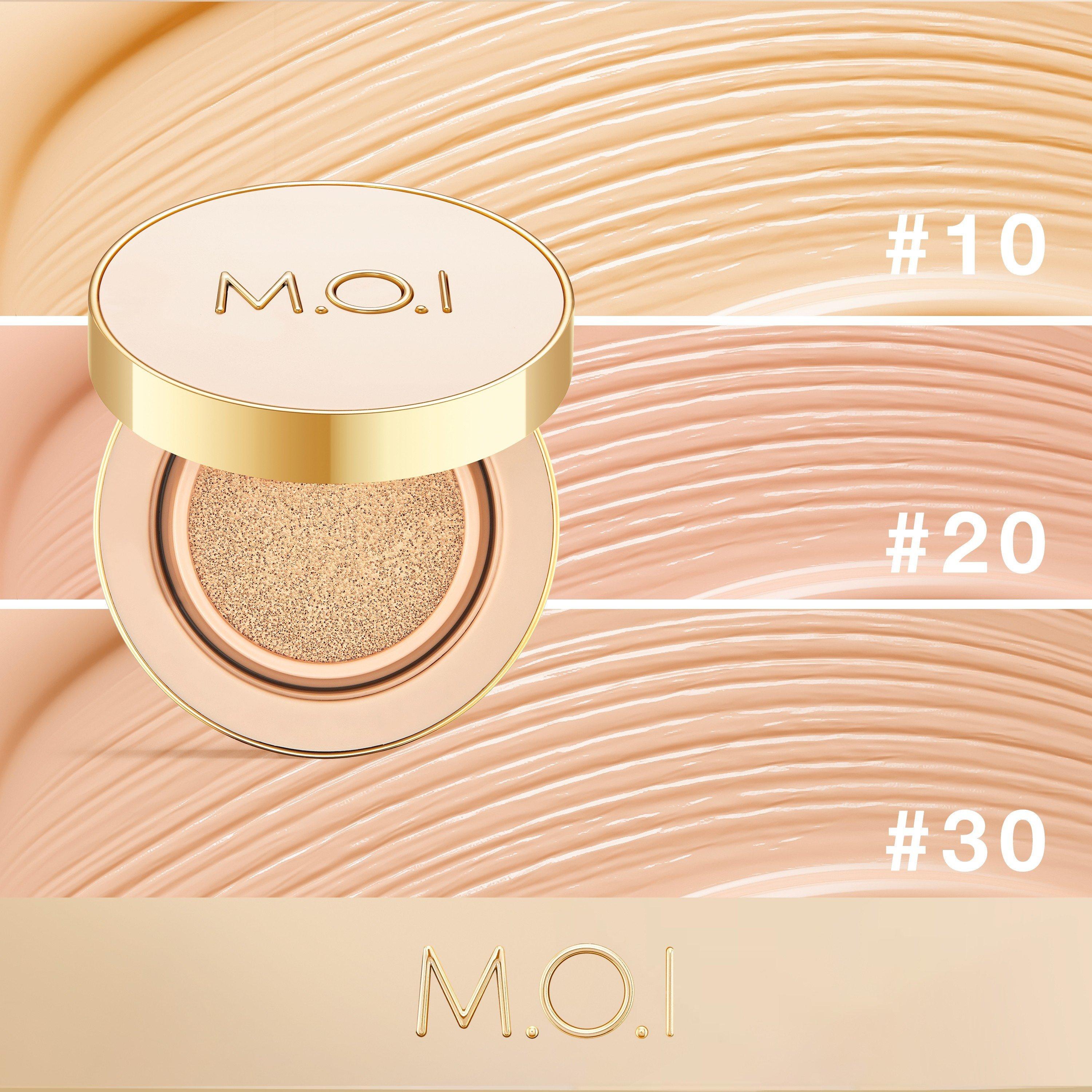 Combo Phấn nước Premium Baby Cushion và Phấn phủ M.O.I (tùy chọn màu)