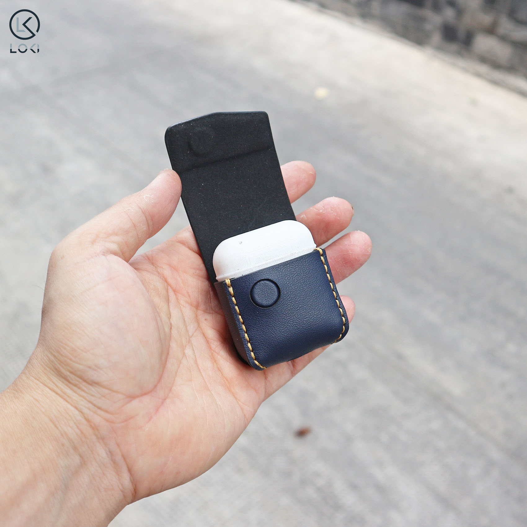 Bao da tai nghe Airpods 1 | 2 - Manory Leather