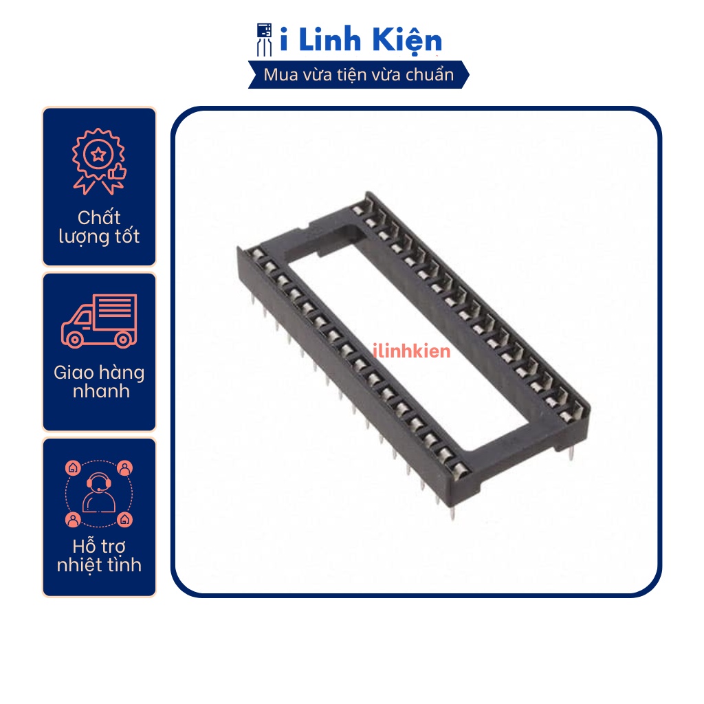 Đế IC 32 chân DIP-32 loại dẹp chất lượng tốt