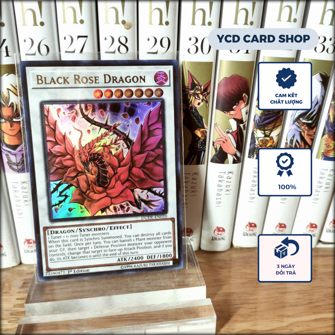 Thẻ bài yugioh chính hãng Black Rose Dragon  (Ultra Rare)