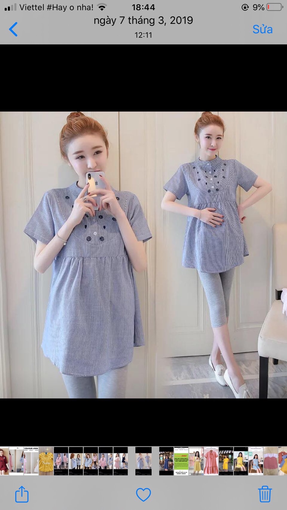 Áo bầu thời trang