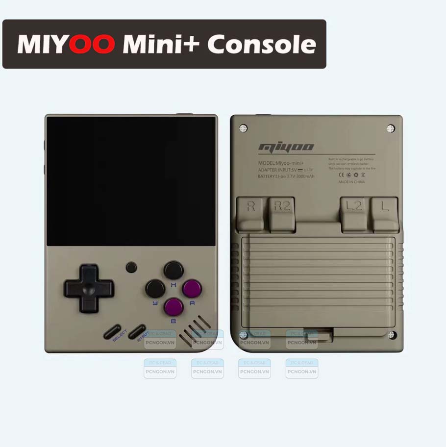 [PCNGON] Máy chơi game cầm tay Miyoo Mini Plus Xám