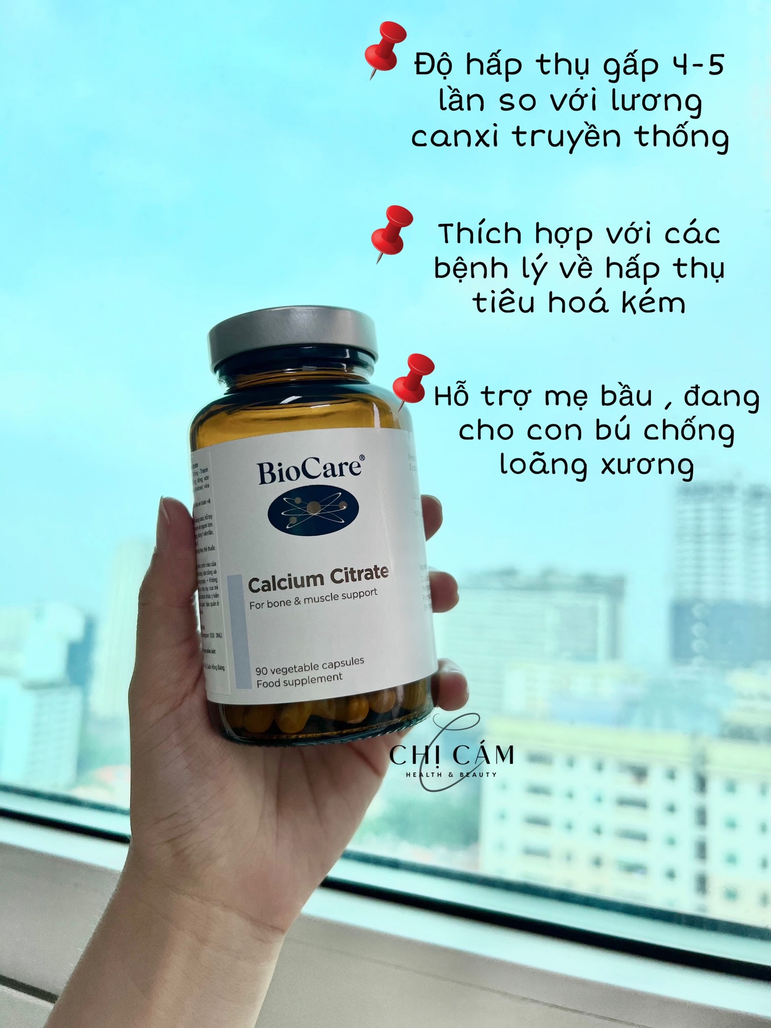Canxi Citrate Biocare mẫu mới - 90 viên