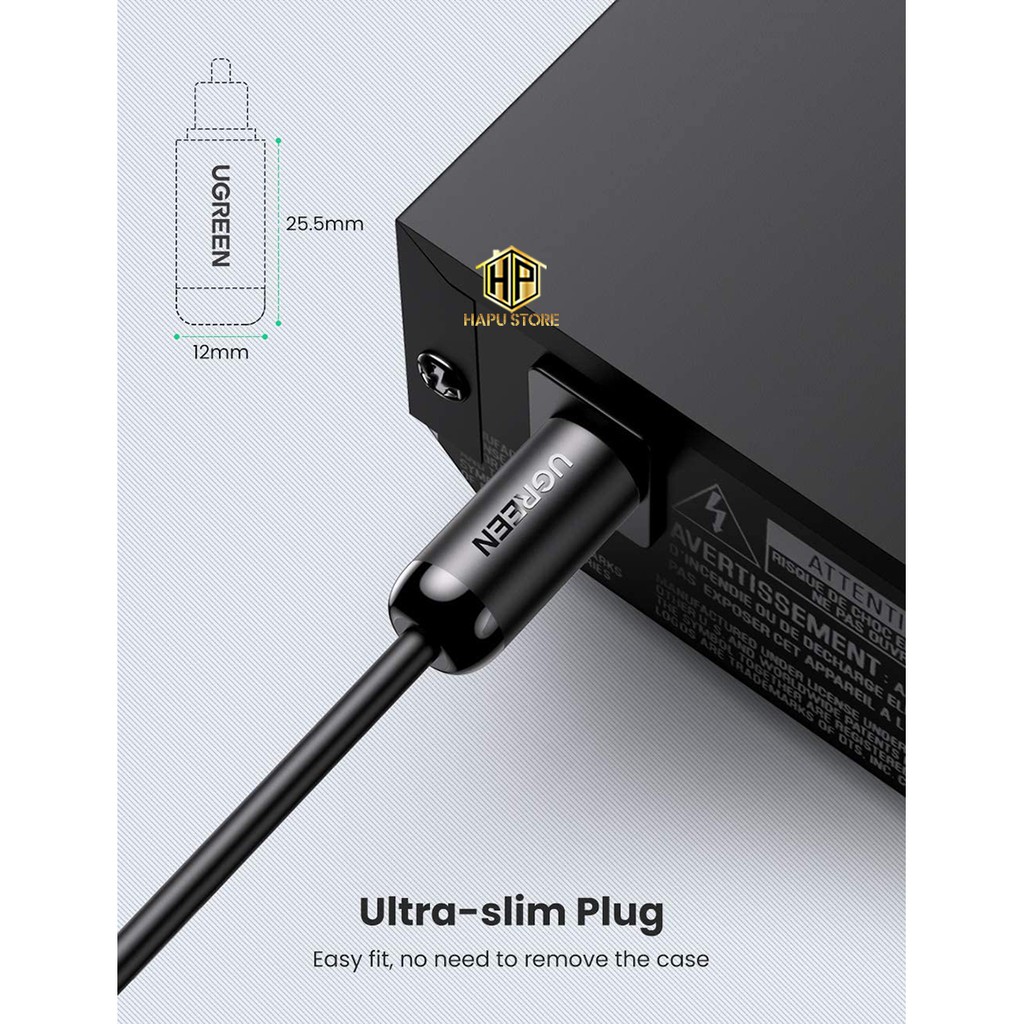 Cáp âm thanh chuẩn quang optical toslink  Ugreen AV122 - Hapustore