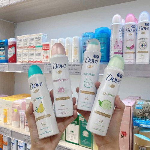 Xịt Khử Mùi Dove Nữ 150ml - Date xa ( Nhiều mùi lựa chọn )
