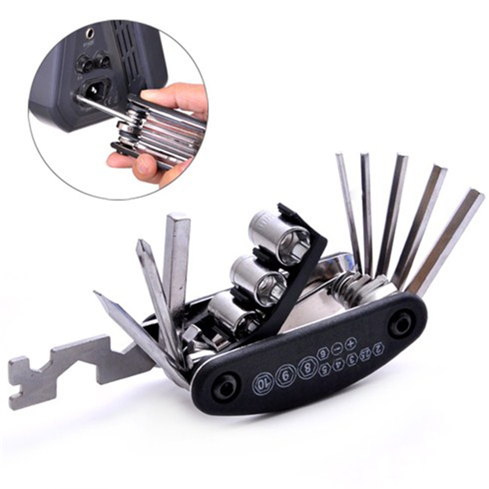Bộ dụng cụ cầm tay 13 món gấp gọn dễ dàng mang theo bên mình -khóa lục giác, tô vit, vặn ốc , tiện dụng gọn vào lòng bàn tay,thép công nghiệp,có clip quay