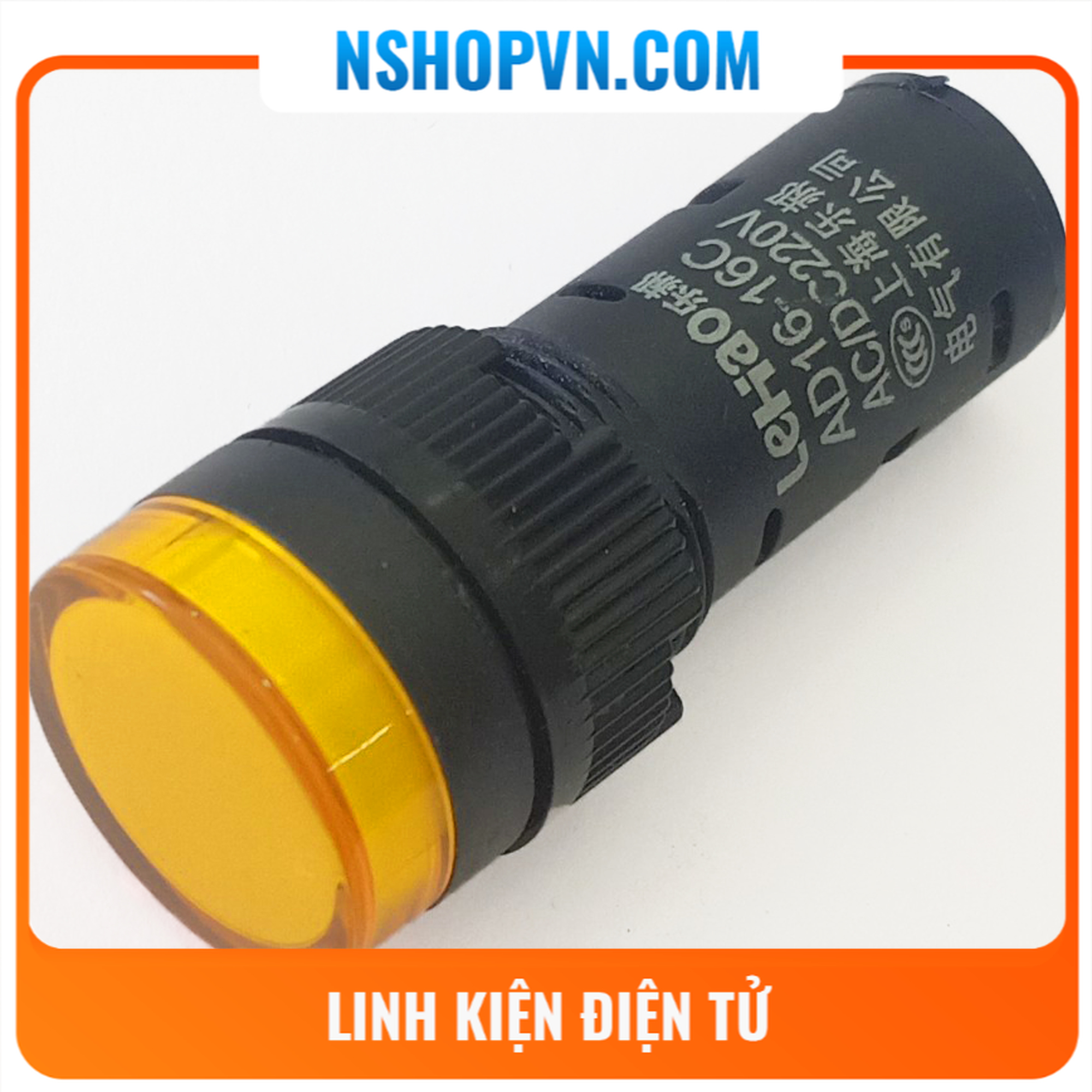 Đèn báo ad16-16c vàng 220v