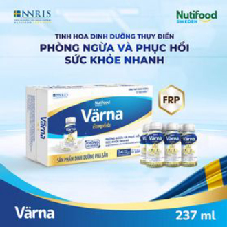 [Date T1/25][ FREESHIP MAX ]Thùng 24 chai Sữa Bột Pha Sẵn Nutifood Varna Complete 237ml