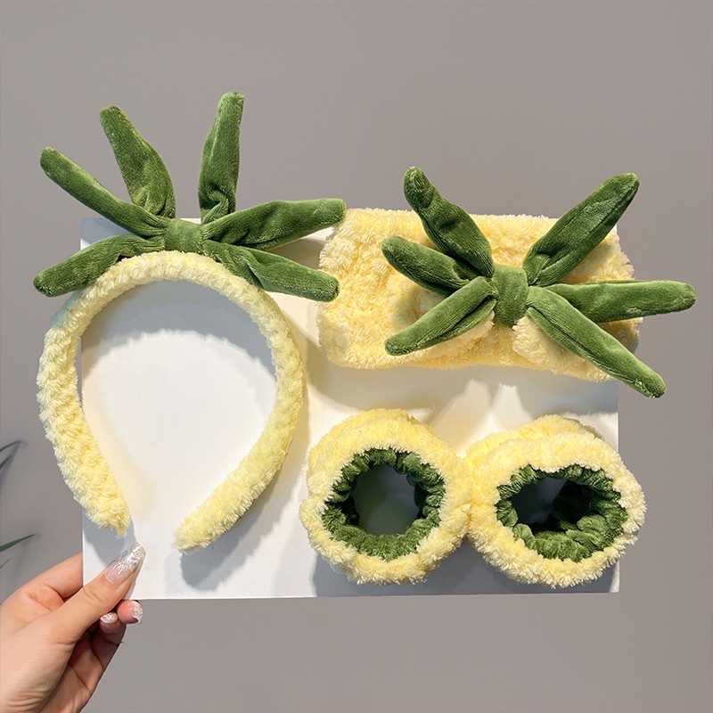 CC12 cài tóc băng đô nữ bờm tóc trái dứa 🍍 trái dâu 🍓