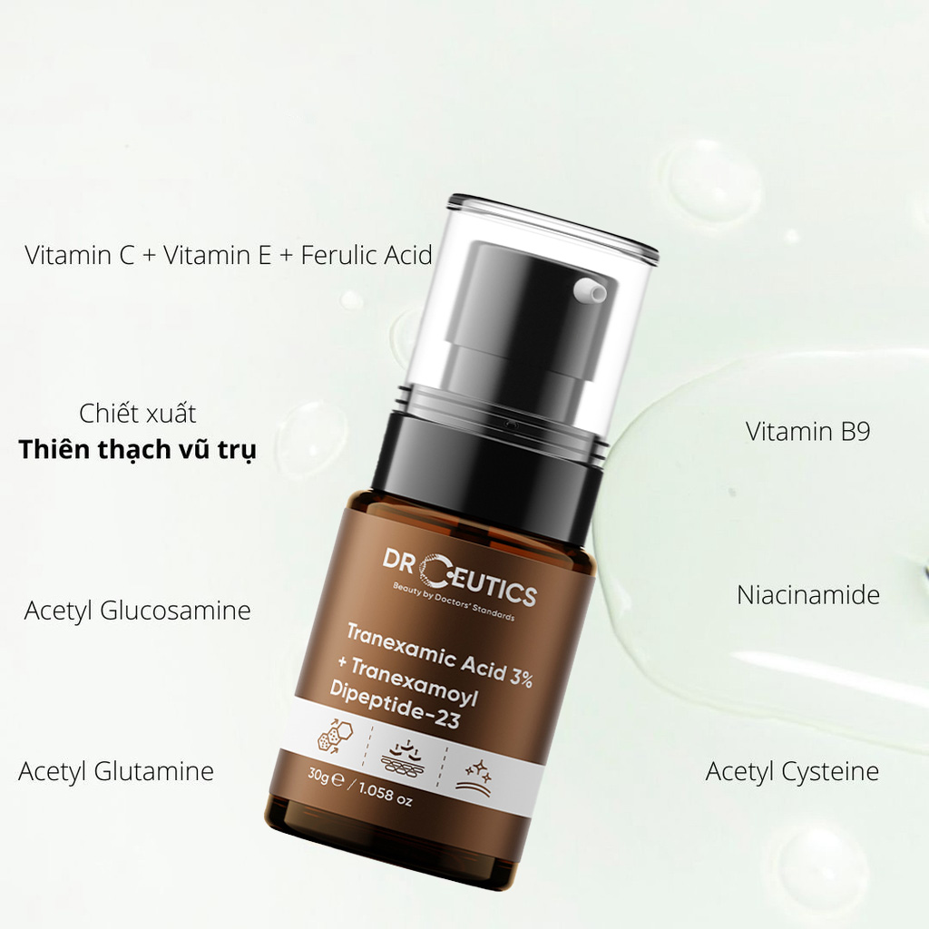 Serum DrCeutics Tranexamic 3% Làm Mờ Nám Sáng Da Giảm Đỏ