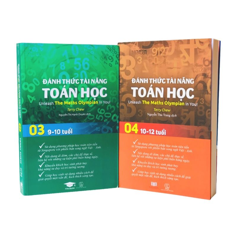 Sách Đánh Thức Tài Năng Toán Học 3 Và 4 ( 9 - 12 Tuổi ) - Sách toán lớp 3, toán lớp 4, toán lớp 5 - Nhà Sách Á Châu Books