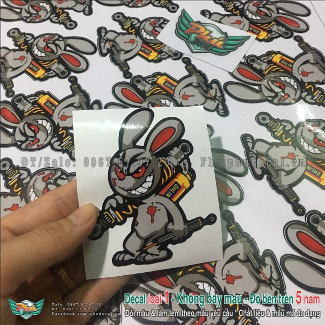 Logo Thỏ Điên Cầm Phuộc Ohlin