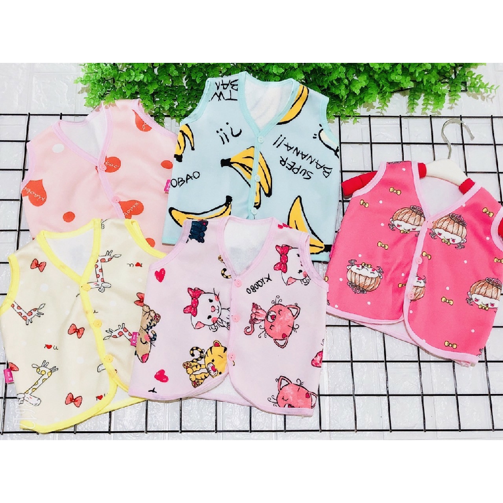 Combo 3 Áo Gile Nỉ Lông Cho Bé