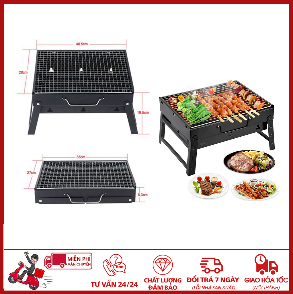 ⛔GIADUNGHOALONG⛔ Bếp nướng than hoa (LOẠI VUÔNG)