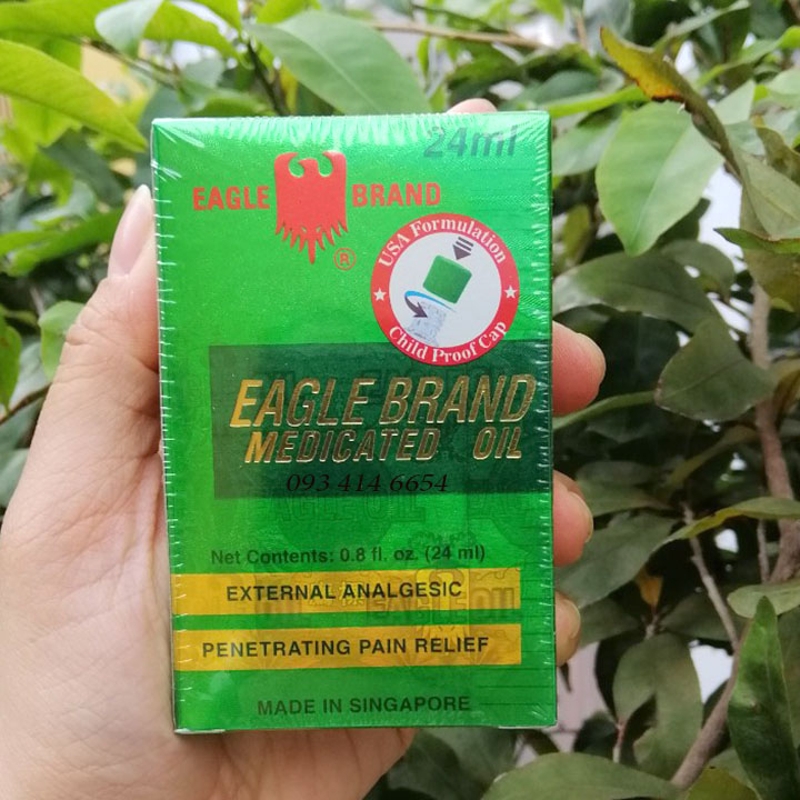 [Date 2026- mẫu mới]-Dầu Xanh Con Ó 2 Nắp Của Mỹ 24ML