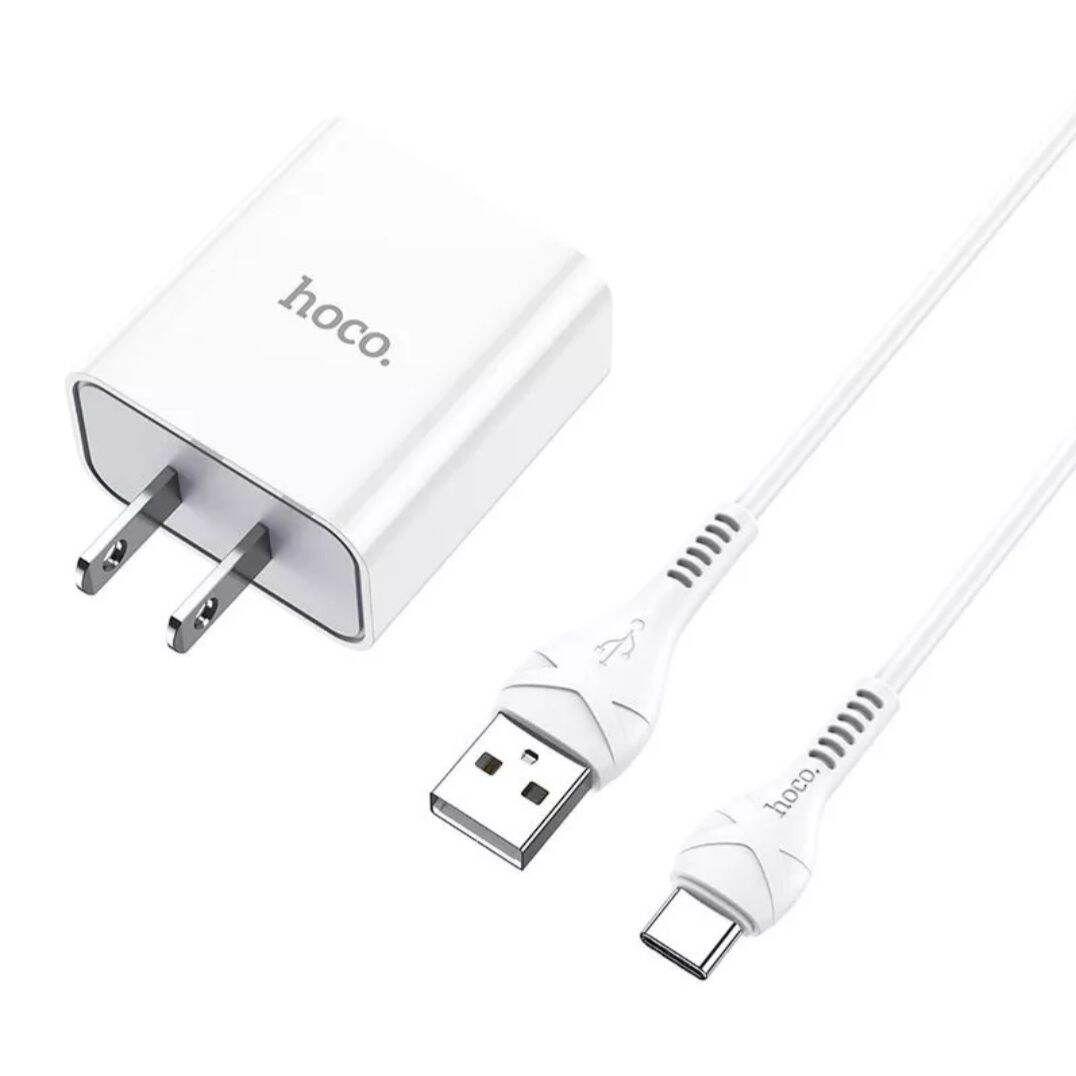 Bộ sạc hoco c81 type-c micro usb sạc nhanh 2.1a cốc kèm dây sạc dài 1m siêu bền.