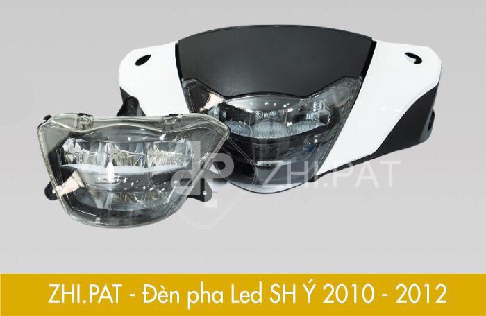 ĐÈN PHA LED 2 TẦNG ĐỘ CHO SH Ý 2010-2012 ZHIPAT ( LẮP NHƯ ZIN SIÊU SÁNG)