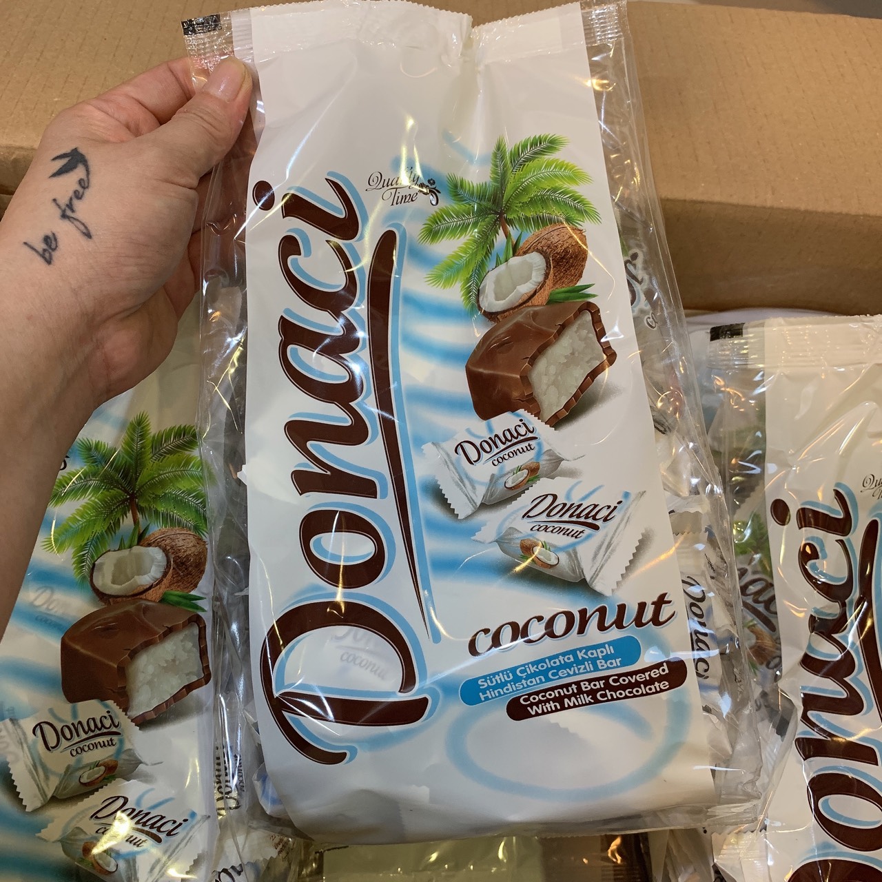 SOCOLA NHÂN DỪA DONACI COCONUT CHOCOLATE - TURKEY / TÚI 1KG