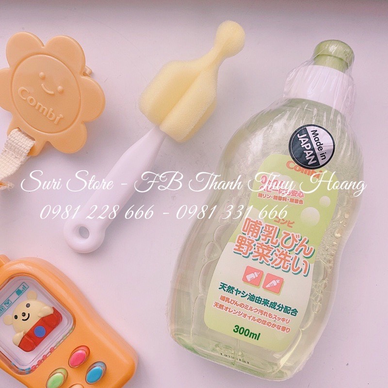 Nước rửa bình sữa và rau quả Combi 300ml