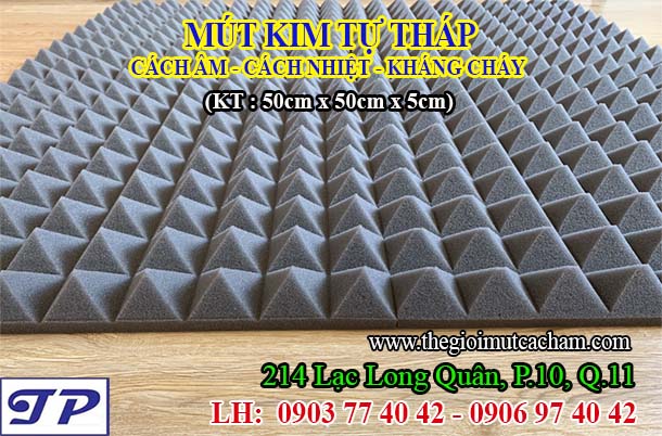 Mút kim tự tháp cách âm