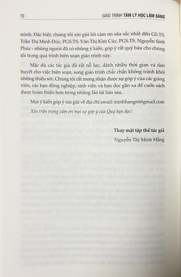 Giáo trình tâm lý học lâm sàng