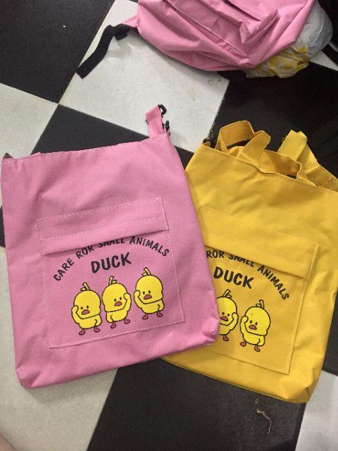 [HCM]Túi Tote Túi Đeo Vai Nữ 3 Con Gà Cute