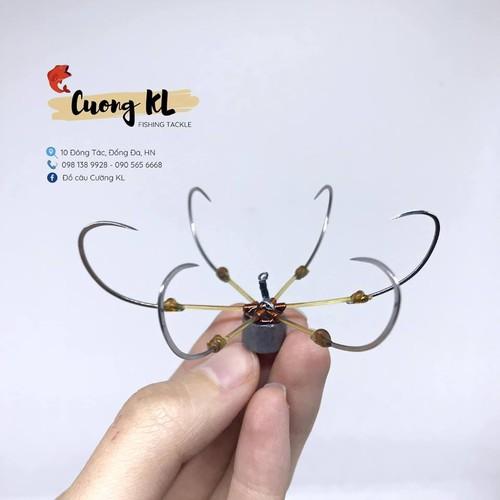 Lưỡi lục câu cá dáng xoài rộng thép trắng / vàng tay buộc / tay cuốn