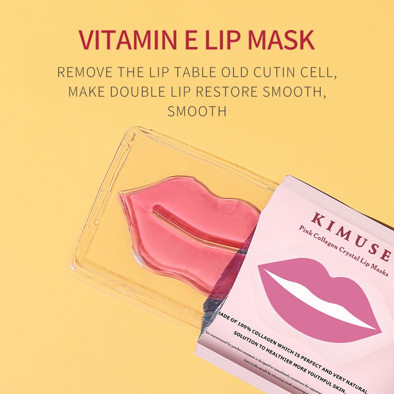 KIMJUSE Mặt nạ môi pha lê Collagen hồng