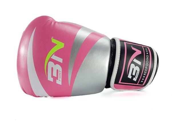 Găng tay đấm boxing cao cấp 3N 10oz (Hồng)
