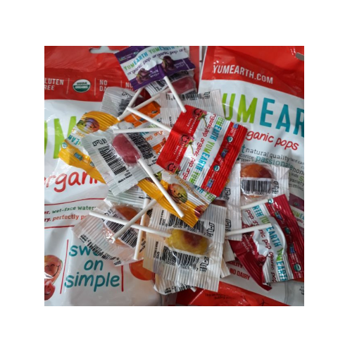 Combo 5 Kẹo mút hữu cơ Yumearth Organic Pops