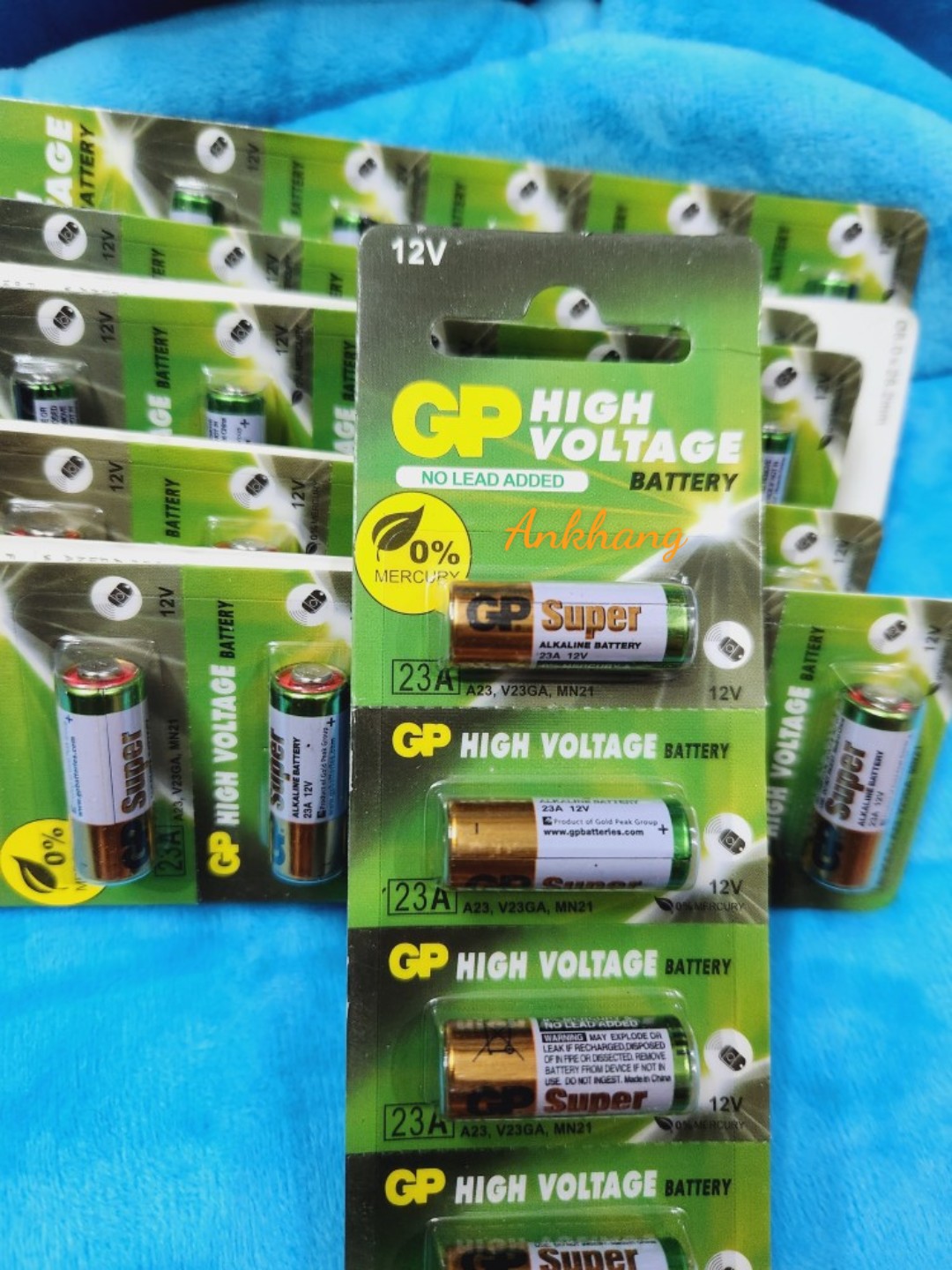 Combo 5 Pin 23A /A23 GP 12V Alkaline sử dụng cho chuông cửa, remote cửa cuốn