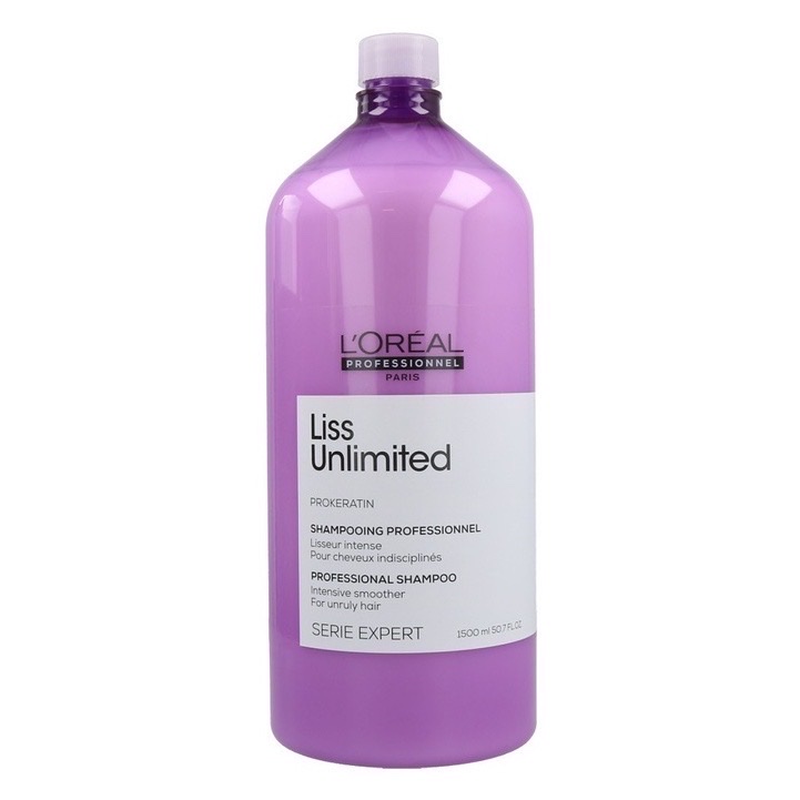[HCM]Dầu gội dành cho tóc duỗi Liss Unlimited Shampoo Loreal 500ml