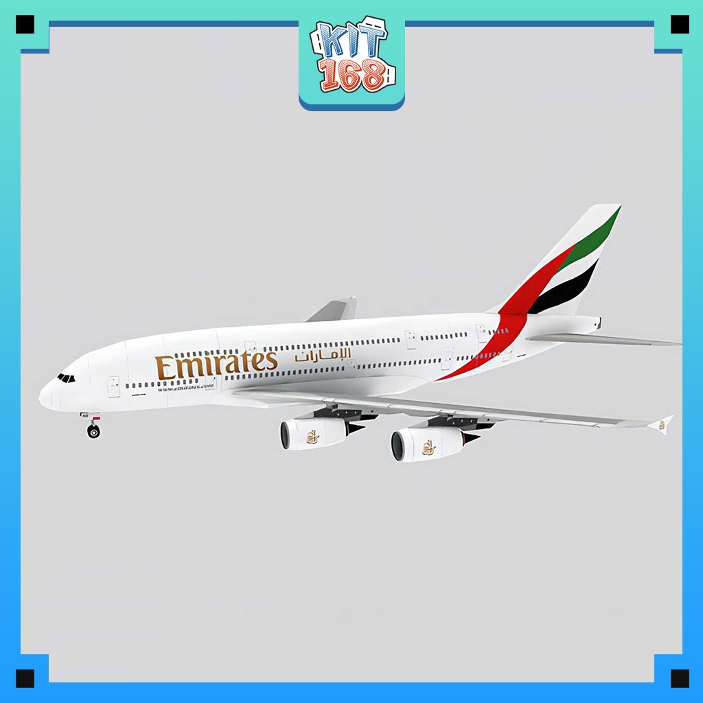 Mô hình giấy Máy bay Airbus A380 Emirates
