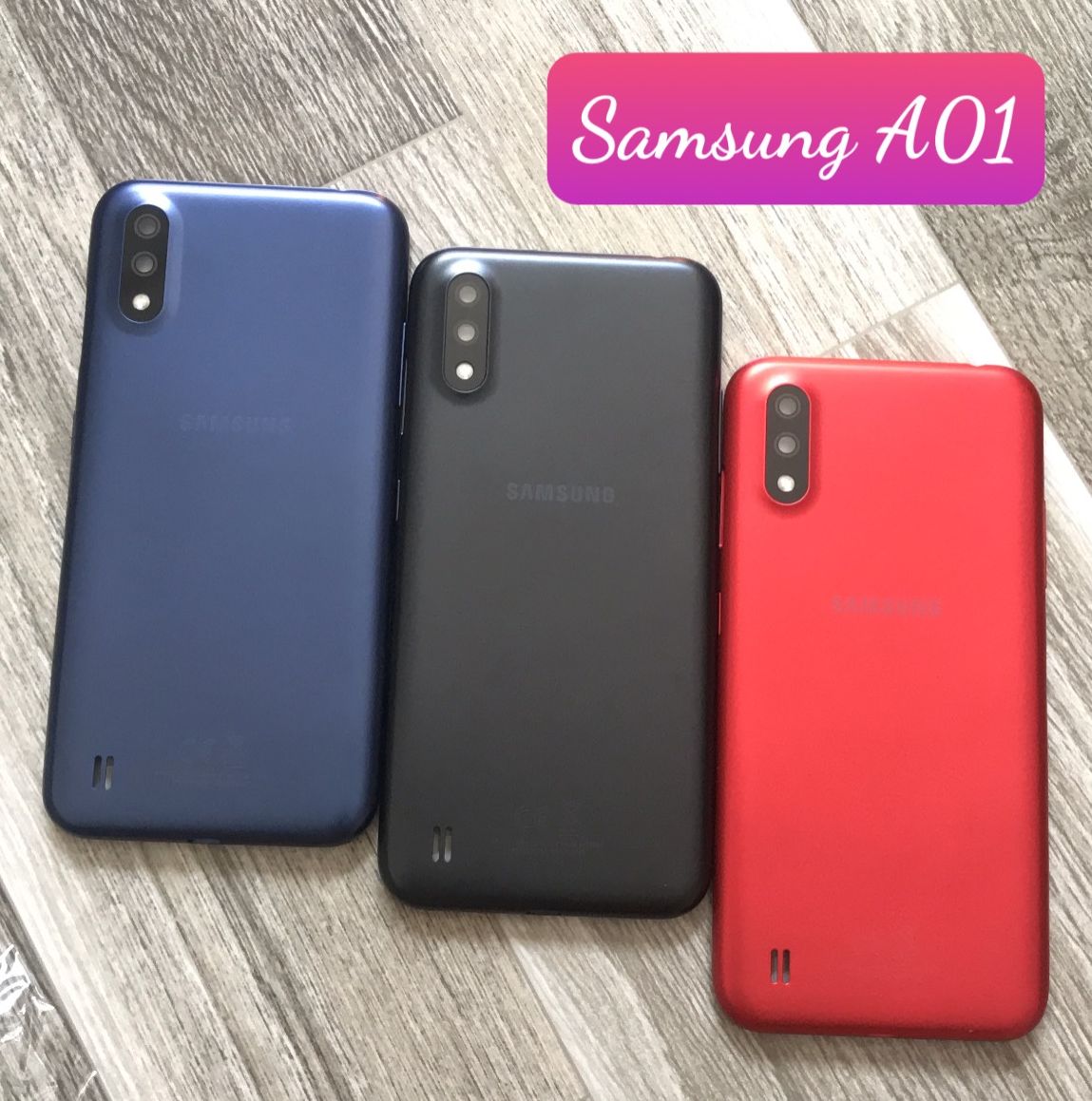 <<Ảnh thật>> Bộ vỏ Samsung A01 Zin new