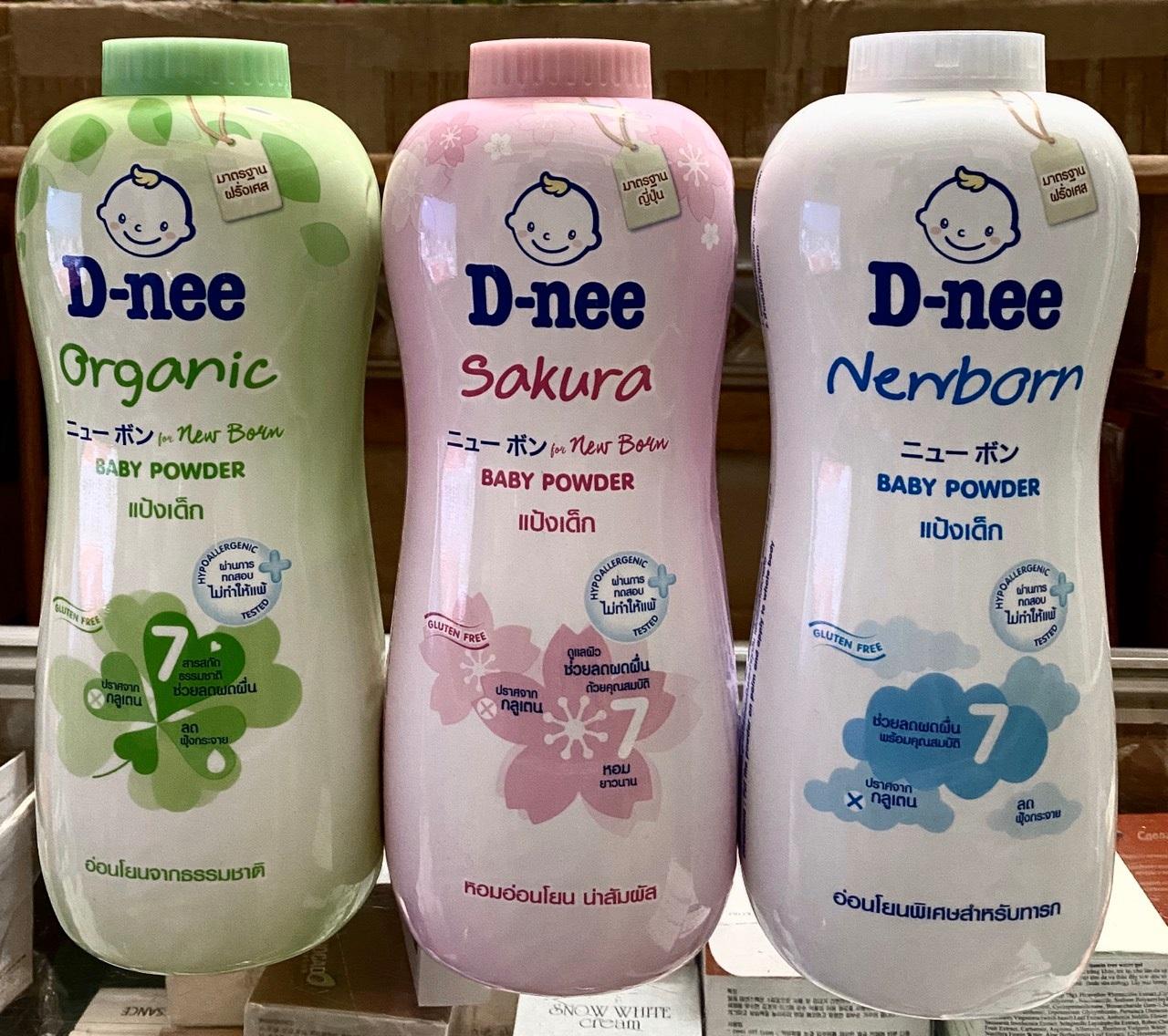 Phấn Rôm  Cho Bé Dnee Organic 400g Thái Lan (Mẫu mới)