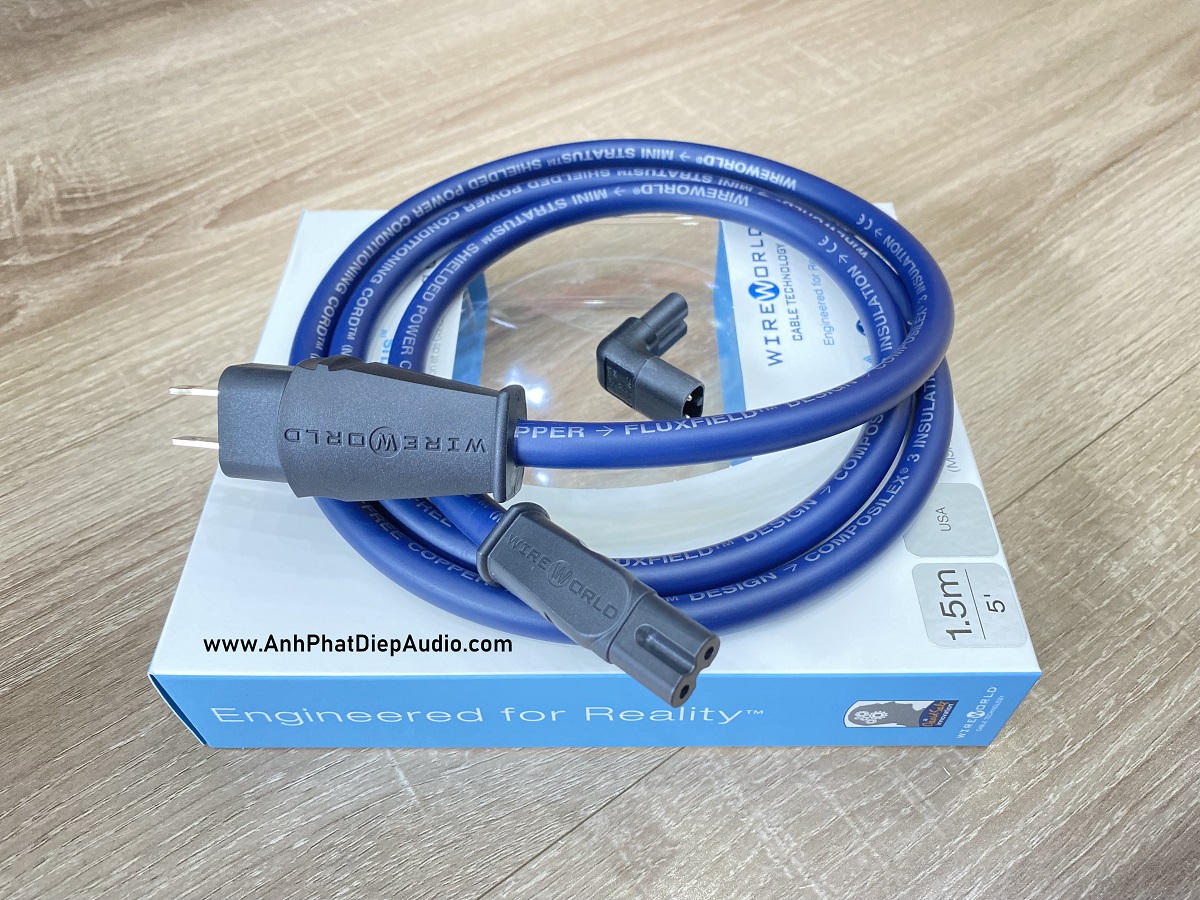 Dây nguồn WIREWORLD Mini Stratus Shielded Power Cord 1,5M