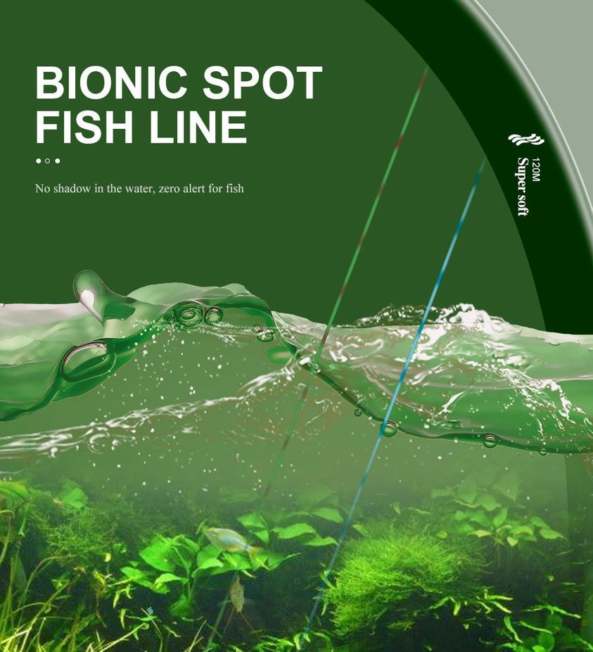 Cước câu cá 3D FLUORO carbon tàng hình 500m siêu khoẻ